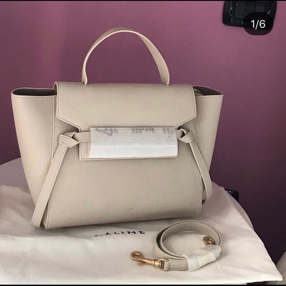 Celine Handbags - 🔨SOLD Celine belt mini Li/ taupe leather